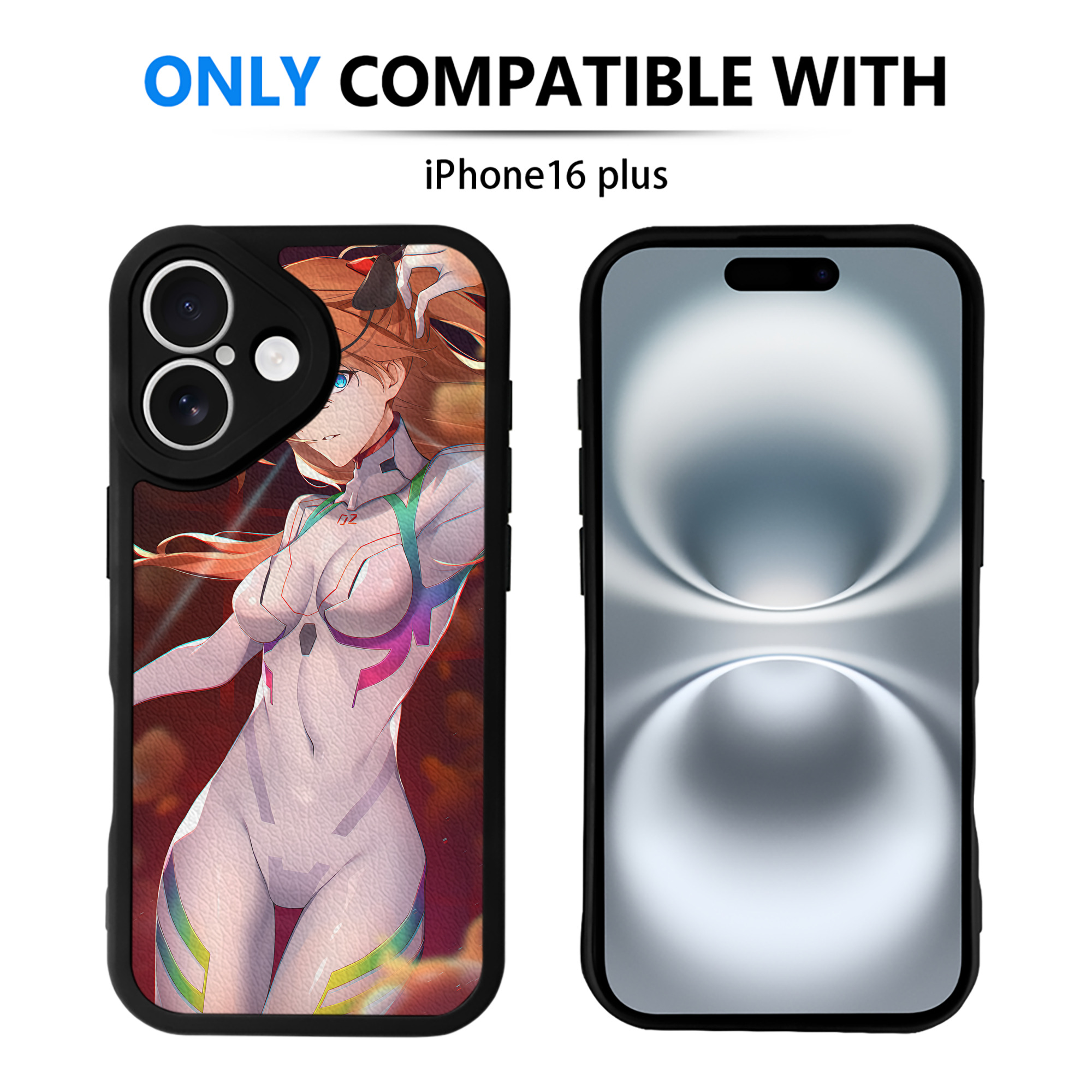 （画像用） EVA 新世紀エヴァンゲリオン 【iPhone 16シリーズ対応】シリコンスマホケース（レザー調） 材質：シリコン